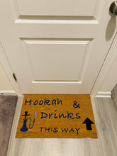 Load image into Gallery viewer, Hookah &amp; Drinks Doormat
