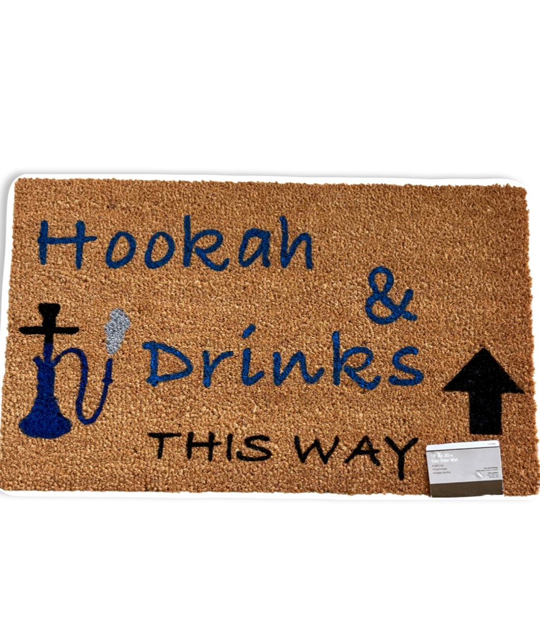 Hookah & Drinks Doormat