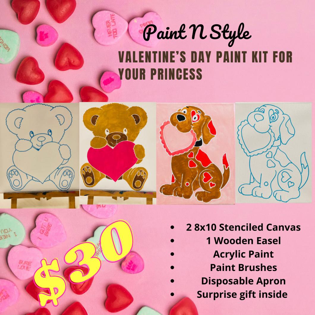 Princess Paint Kit  Valentine's Day Special